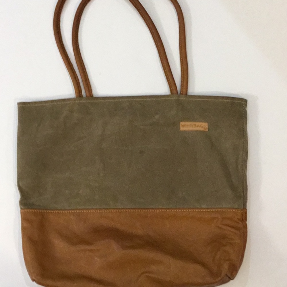 Canvas and leather bag